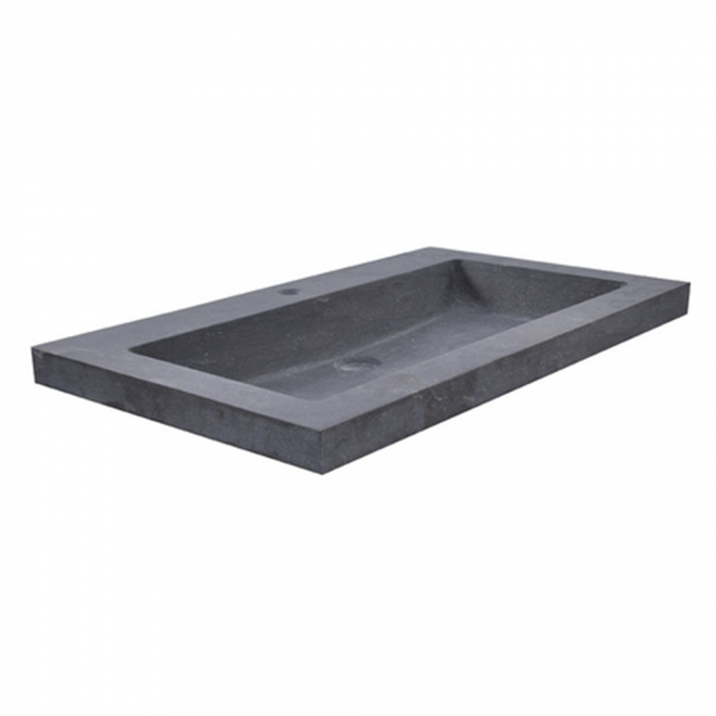 Wiesbaden Raw Wastafel 60cm Hardsteen Gezoet